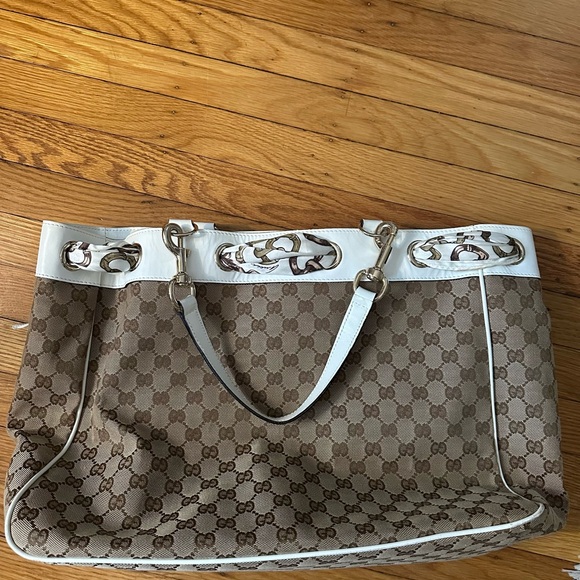 Gucci GG Monogram Canvas Positano Tote Bag - Picture 6 of 9